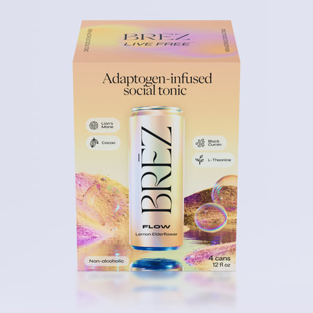 BREZ ADAPTOGEN-INFUSED MUSHROOM 12OZ DRINK (4CT PACK)