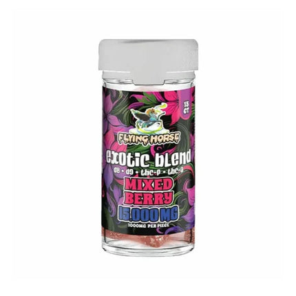 FLYING HORSE EXOTIC BLEND (D8 + D9 + THC-P + THC-A) 15,000MG GUMMY (1000MG/PC)