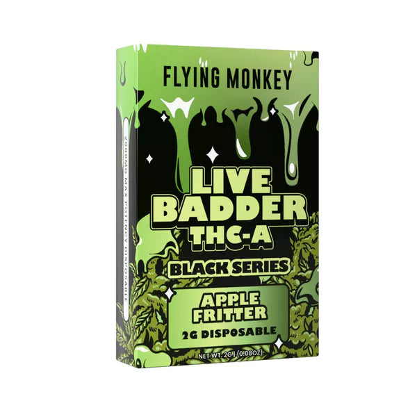 FLYING MONKEY LIVE BADDER THC-A BLACK SERIES 2G DISPOSABLE Rising Wholesale Inc. FLYING MONKEY LIVE BADDER THC-A BLACK SERIES 2G DISPOSABLE Rising Wholesale Inc.