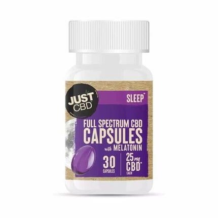 JUST CBD FULL SPECTRUM SOFT GEL W/ MELATONIN 30CT CAPSULES 25MG/EACH