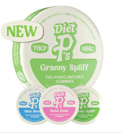 PURE DIET P'S 5MG THC-P + 10MG HHC INFUSED GUMMIES (10CT/JAR)