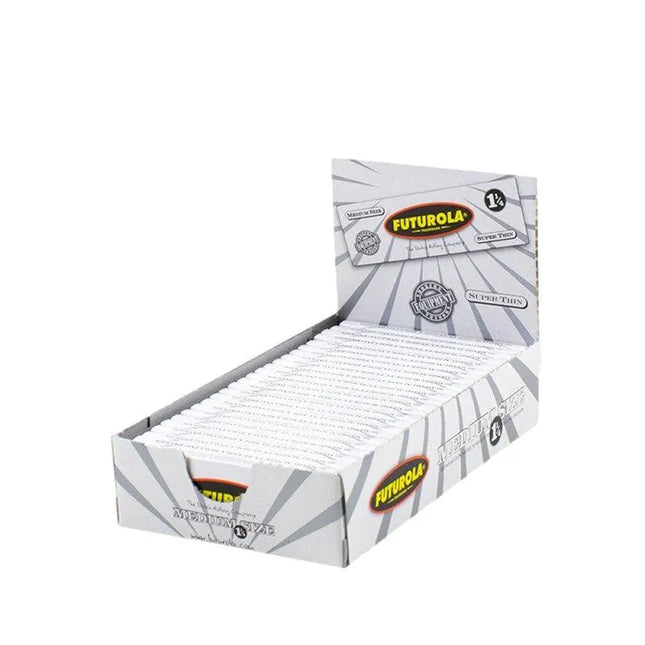 FUTUROLA 1 1/4 SUPER THIN PAPERS (25CT/BOX) | WHITE