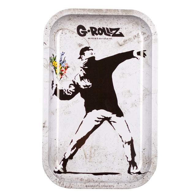 G-ROLLZ MEDIUM TRAY BANKSY'S FLOWER THROWER 0602728147564