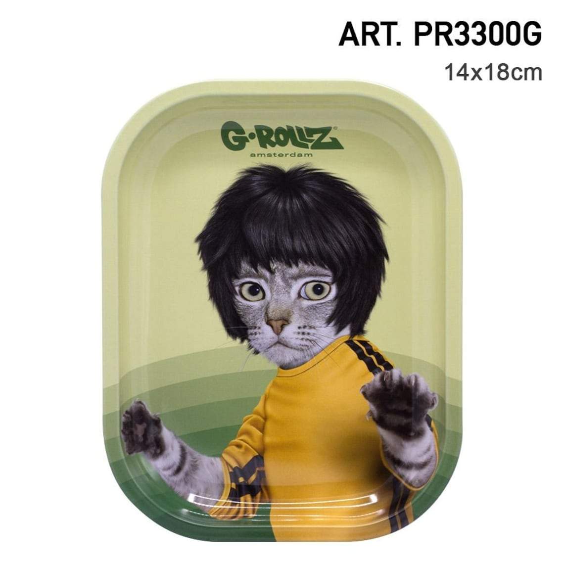 G-ROLLZ SMALL METAL ROLLING TRAY KUNG FU (PR3300G) 0602728143214