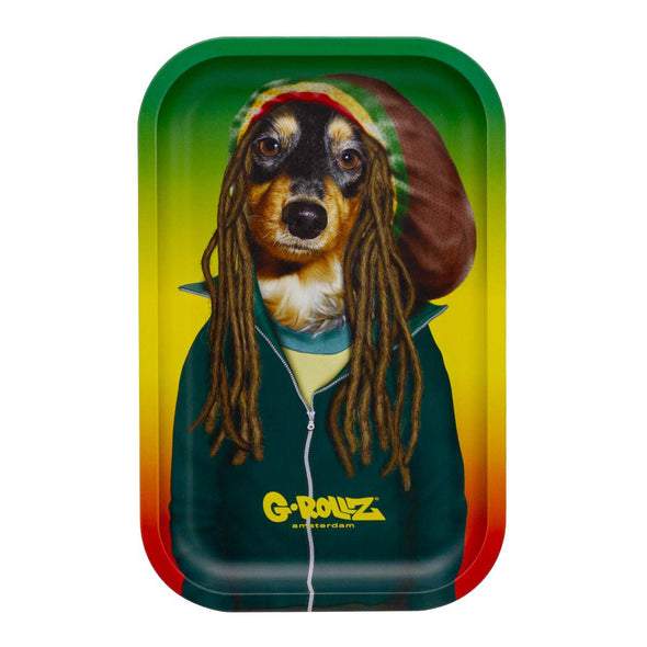 G-ROLLZ SMALL METAL ROLLING TRAY REGGAE (PR3300B) 0602728143160