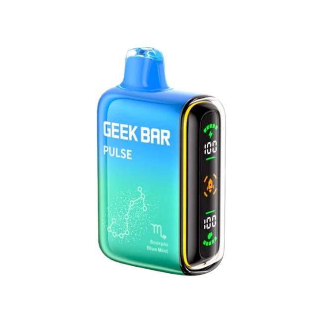 GEEK BAR PULSE 15000 5% DISPOSABLE 5CT DISPLAY BLUE MINT 810125436789