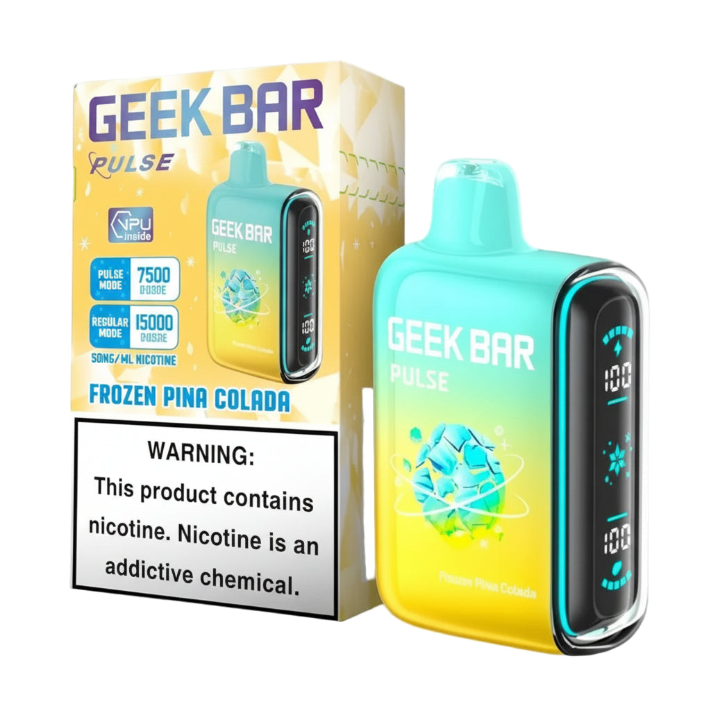 GEEK BAR PULSE 15000 5% DISPOSABLE 5CT DISPLAY PINA COLADA (FROZEN) 810125439117