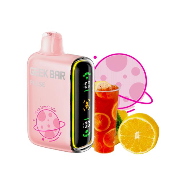 GEEK BAR PULSE 15000 5% DISPOSABLE 5CT DISPLAY PINK LEMONADE 810125434891