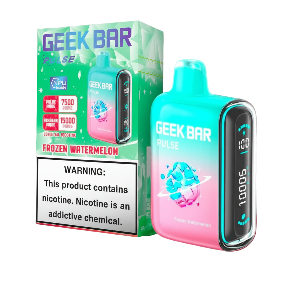 GEEK BAR PULSE 15000 5% DISPOSABLE 5CT DISPLAY WATERMELON (FROZEN) 810125439070