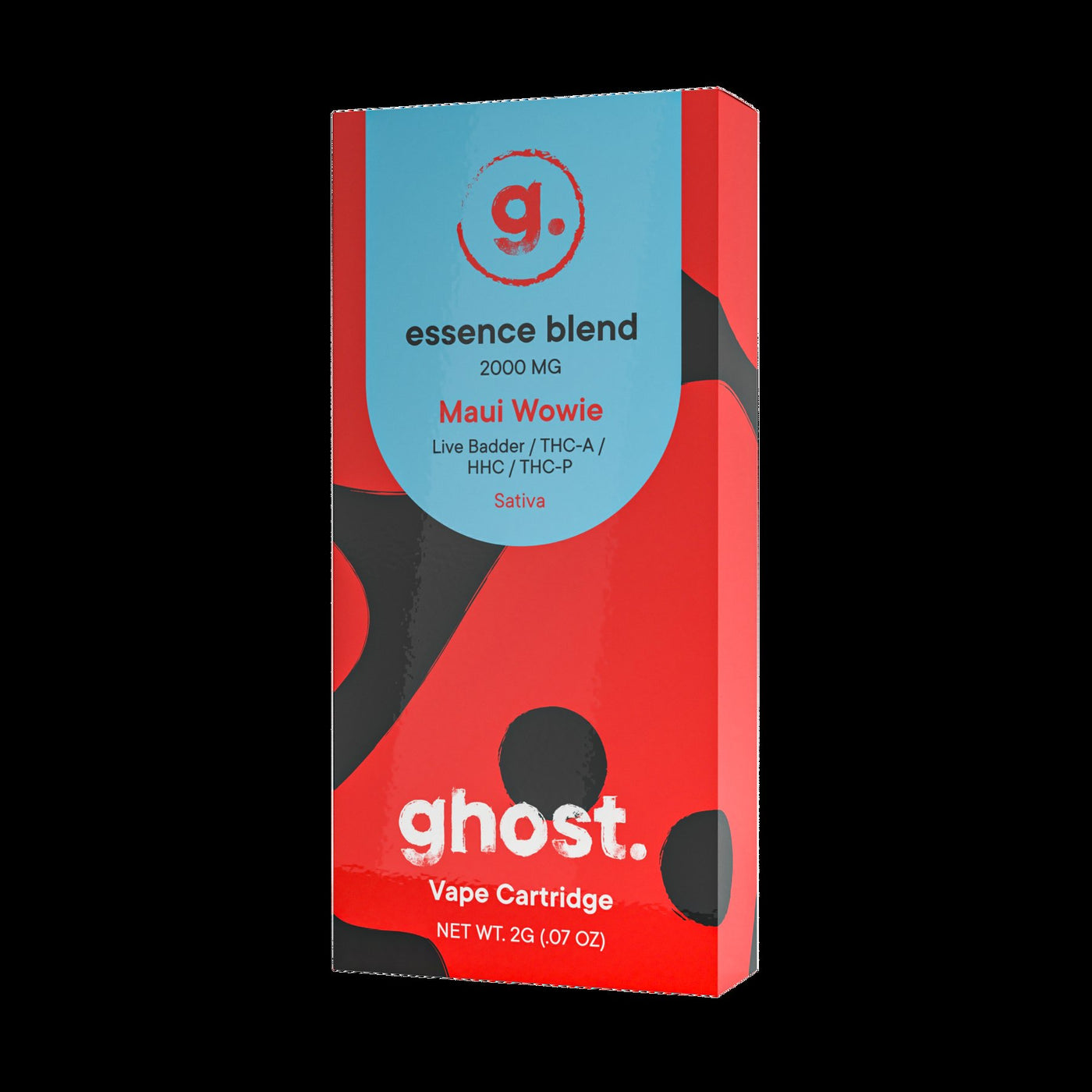 GHOST ESSENCE BLEND (LIVE BADDER | THCA | HHC | THC-P) 2 GRAM CARTRIDGE THCA | HHC | THC-P) 2 GRAM CARTRIDGE | MAUI WOWIE (SATIVA) 704001602392
