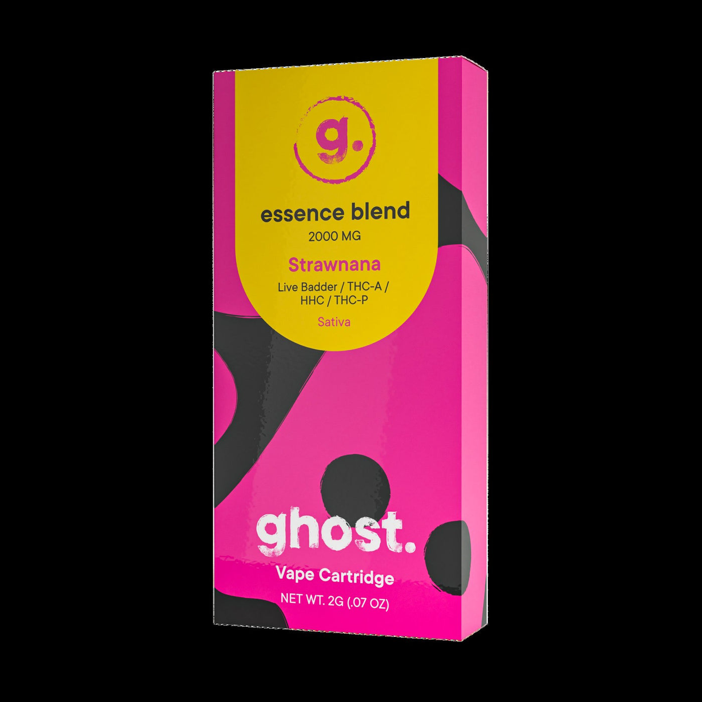 GHOST ESSENCE BLEND (LIVE BADDER | THCA | HHC | THC-P) 2 GRAM CARTRIDGE THCA | HHC | THC-P) 2 GRAM CARTRIDGE | STRAWNANA (SATIVA) 704001602378