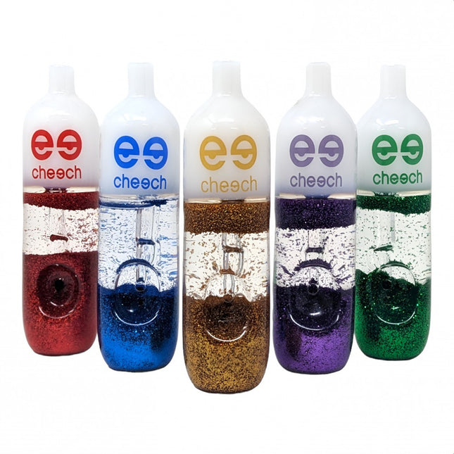 CHEECH 5in "GLITTER LIPSTICK" HANDPIPE SET OF 4 (GHP-1914)