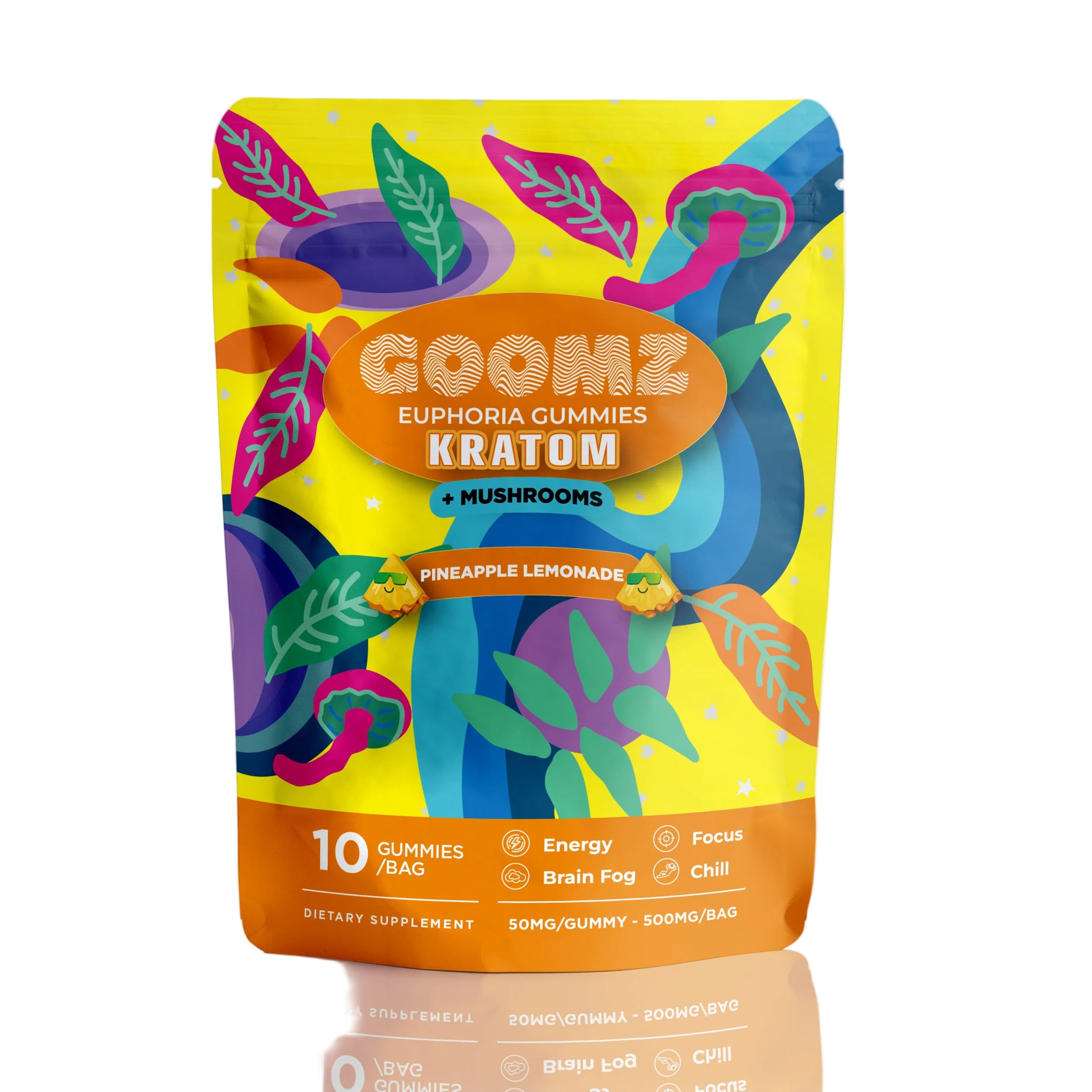 GOOMZ EUPHORIA KRATOM MUSHROOM GUMMIES (10PC/BAG)
