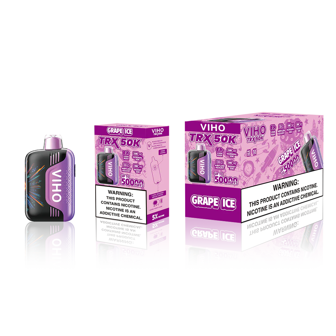 VIHO TRX 50K PUFFS 5% DISPOSABLE (5CT DISPLAY)
