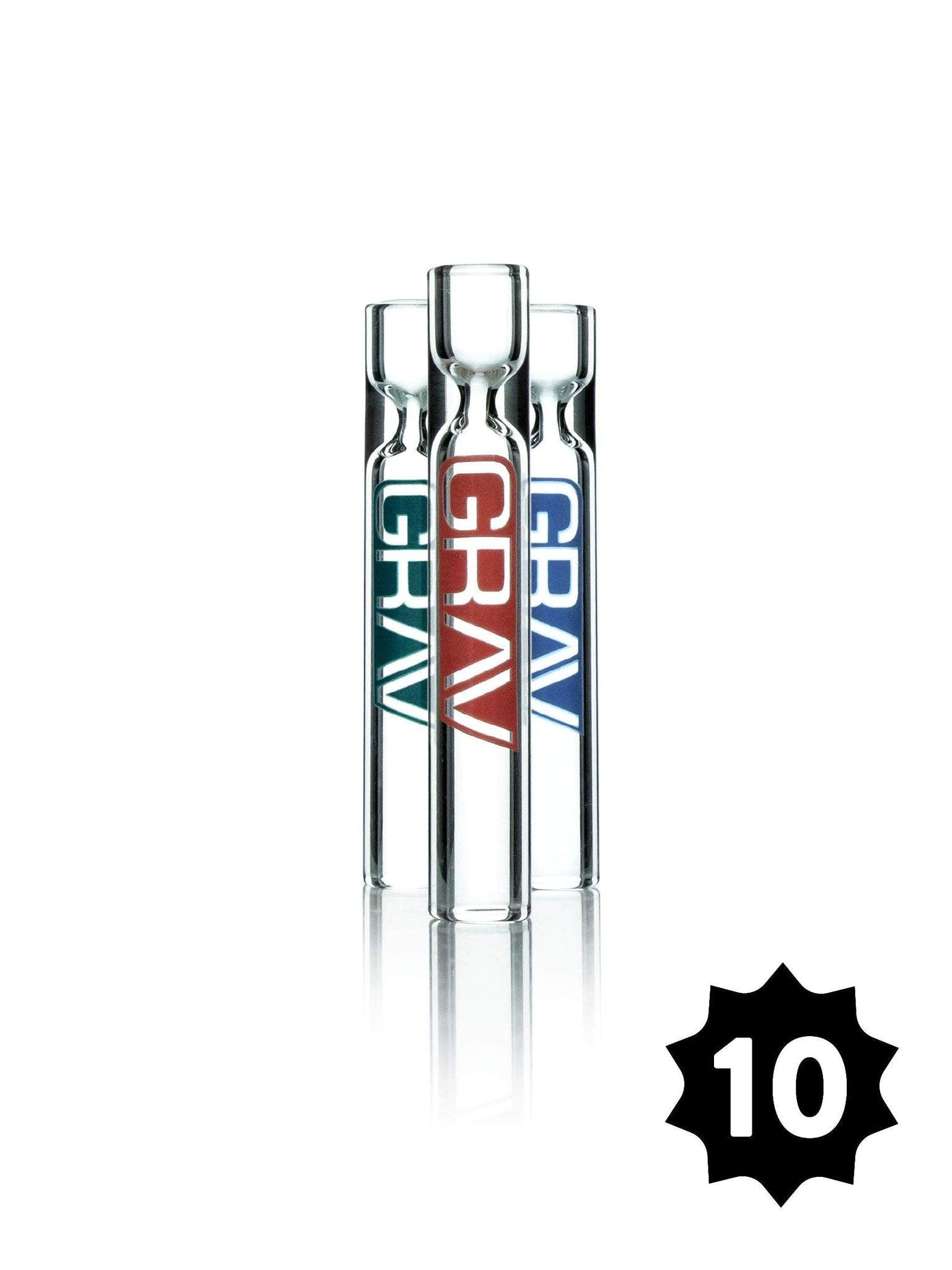 GRAV 12MM CLEAR TASTER PACK OF 10