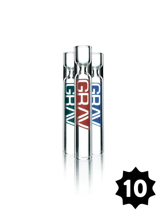 GRAV 12MM CLEAR TASTER PACK OF 10 Default Title 810014756479