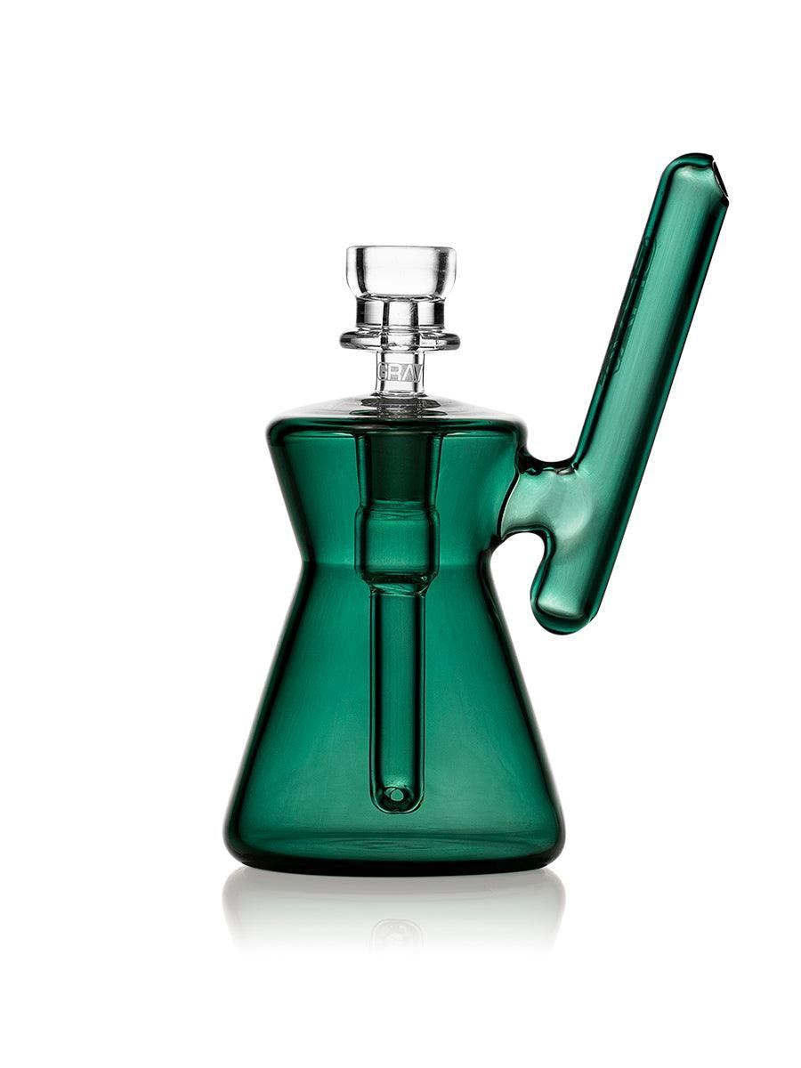 GRAV HOURGLASS POCKET BUBBLER LAKE GREEN 810014759142