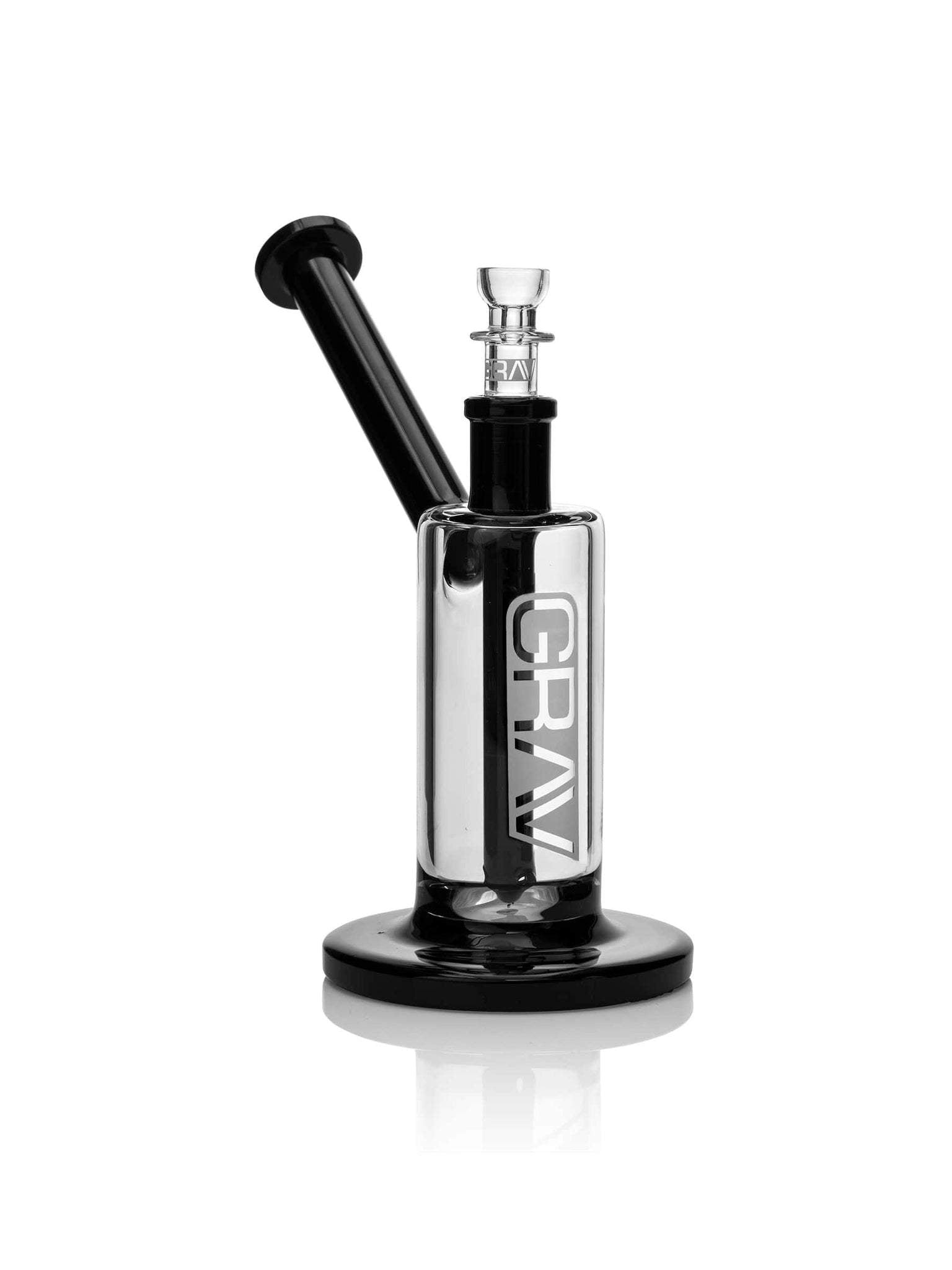 GRAV MEDIUM UPRIGHT BUBBLER - BLACK ACCENTS