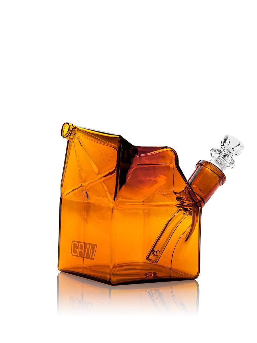 GRAV MILK CARTON BUBBLER AMBER 810014759265