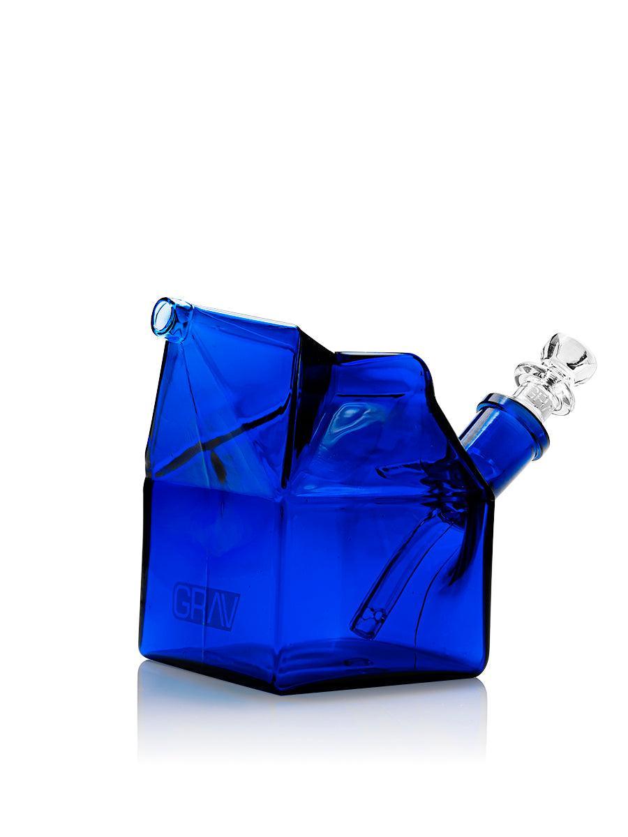 GRAV MILK CARTON BUBBLER COBALT 810014759241