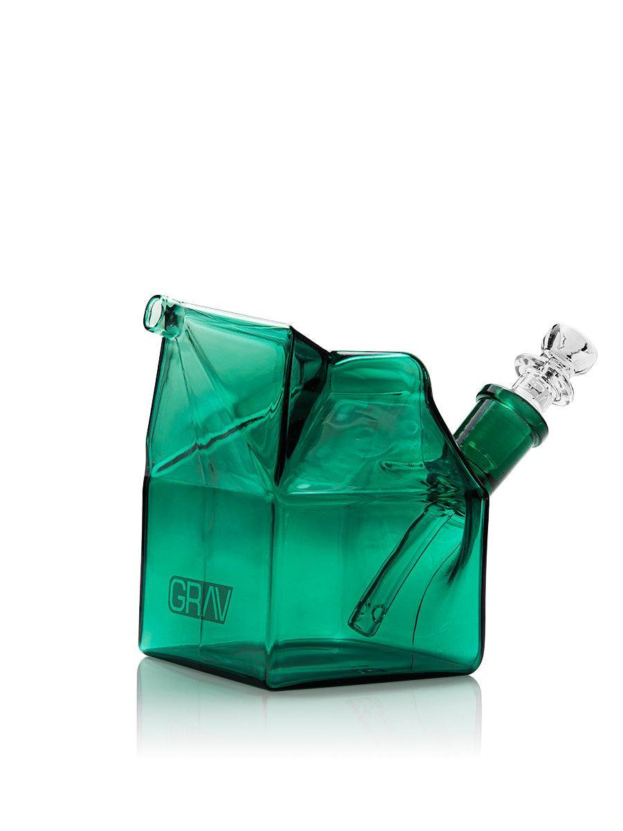 GRAV MILK CARTON BUBBLER LAKE GREEN 810014759289