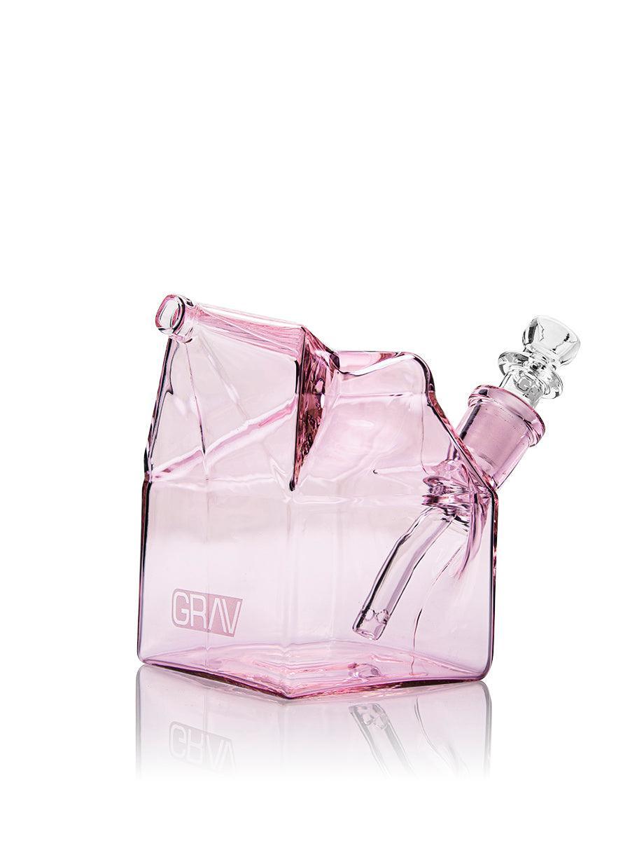 GRAV MILK CARTON BUBBLER PINK 810014759272