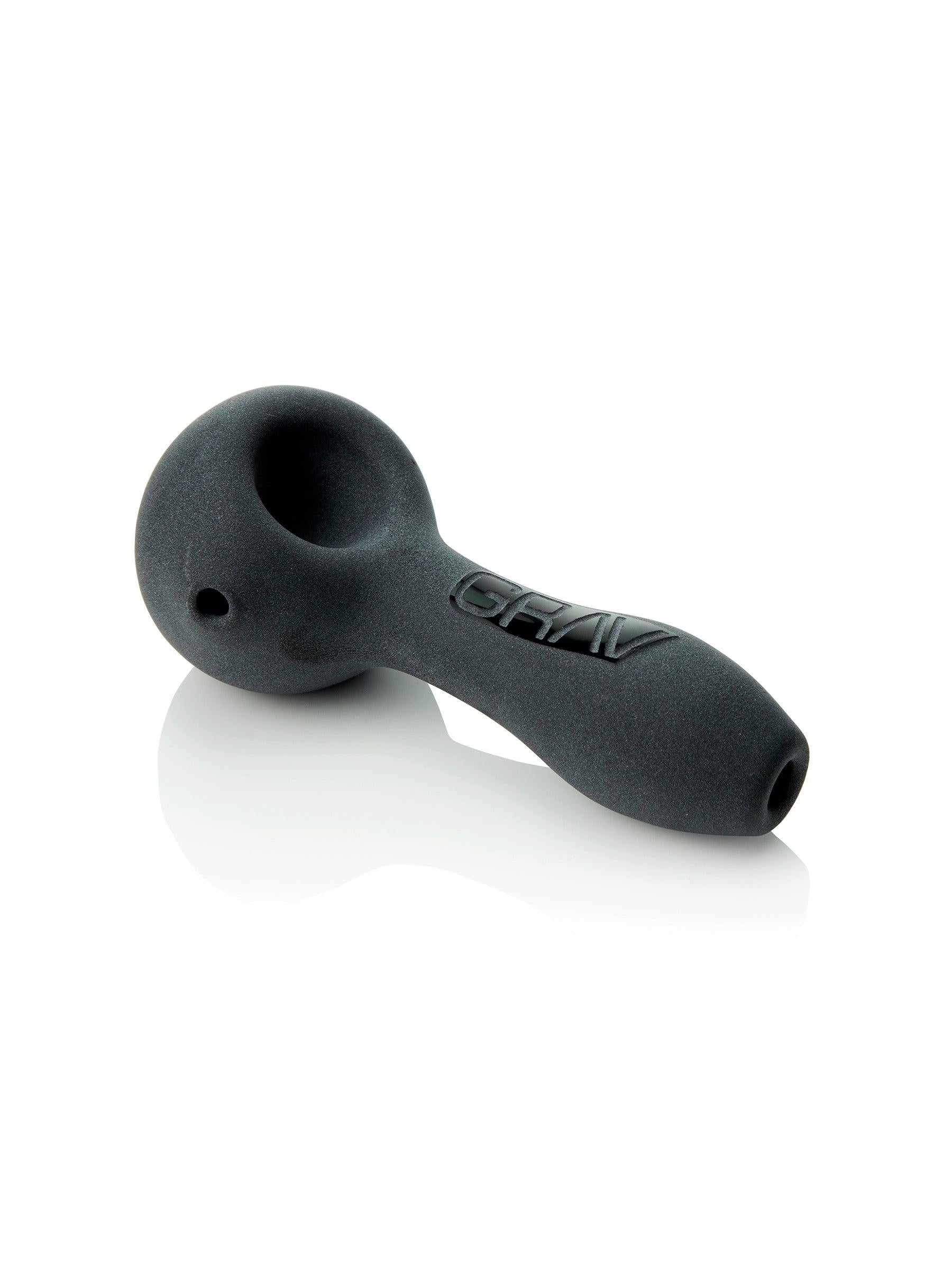 GRAV SANDBLASTED SPOON HAND PIPE | BLACK