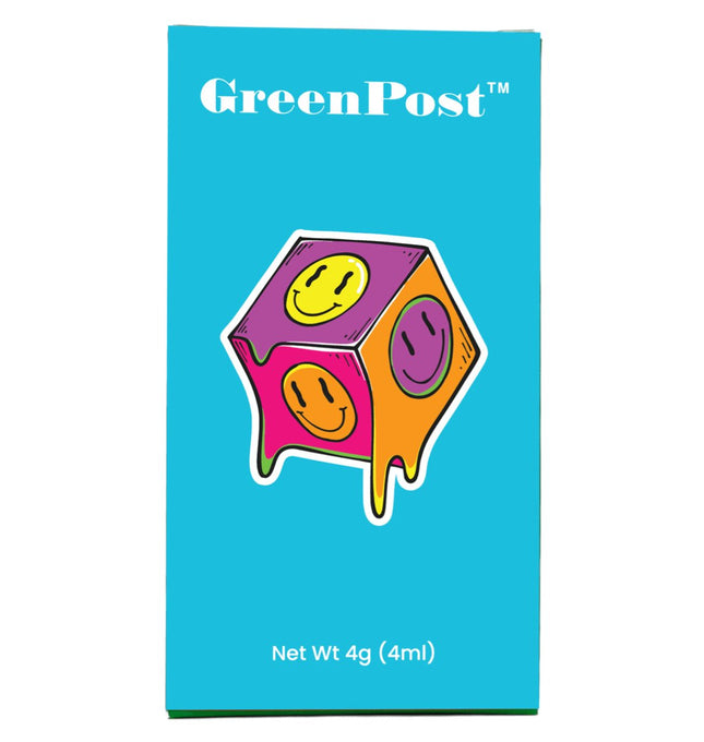 GREEN POST 4 GRAM HIGH THC-A LIVE RESIN DISPOSABLE GRAPE GAS & KUSHLATO 734189604666