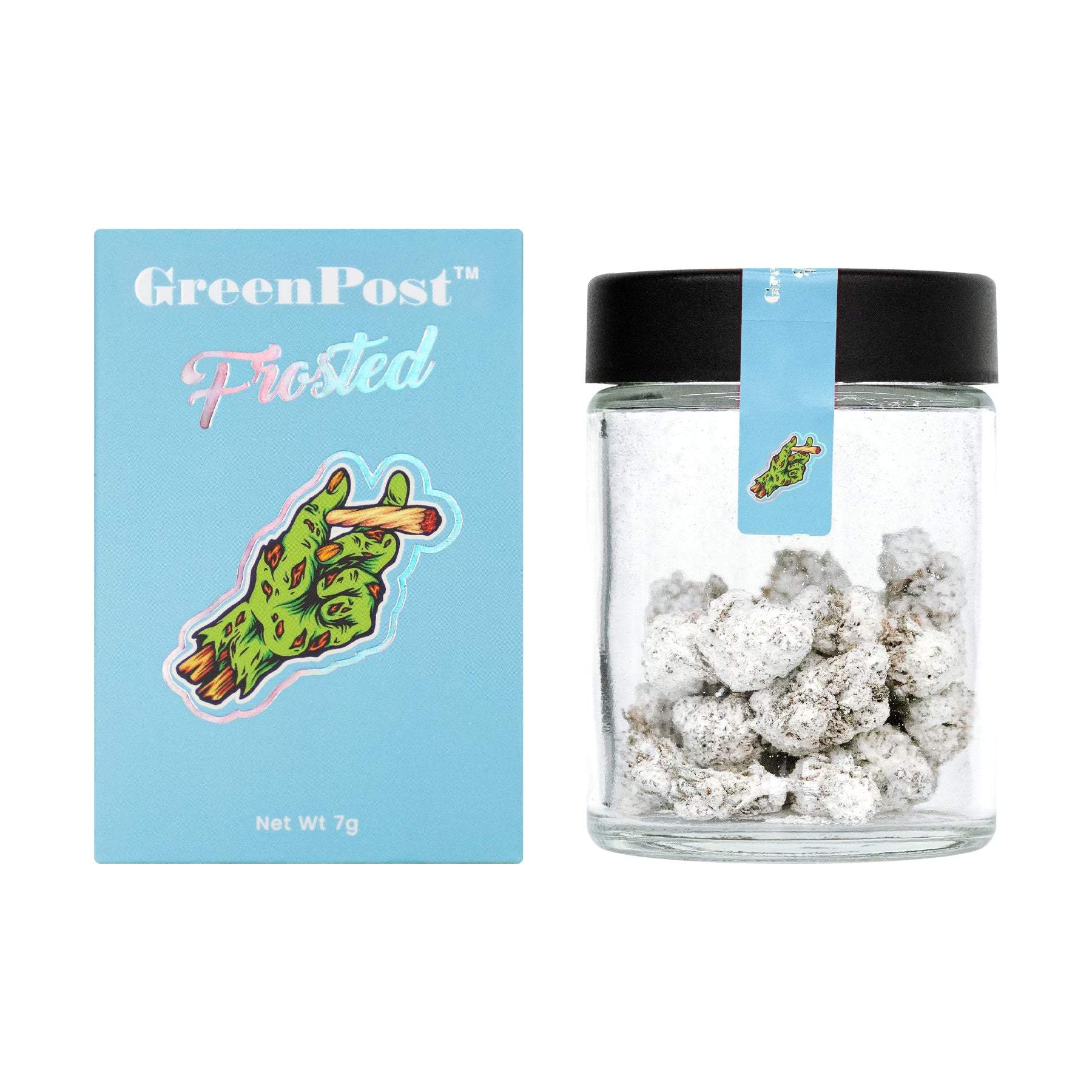 GREEN POST 7 GRAM INDOOR THC-A DIAMOND DUSTED FLOWER SOUR PAPAYA 647379690007