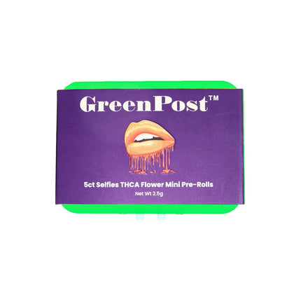 GREEN POST SELFIES THC-A 0.5G MINI PRE ROLLS 5CT AFGHANI MAPLE 782003622891