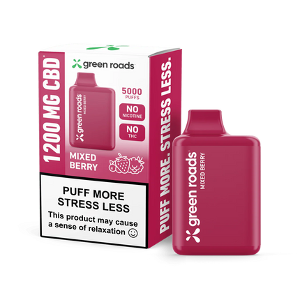 GREEN ROADS 1200MG CBD DISPOSABLE VAPE