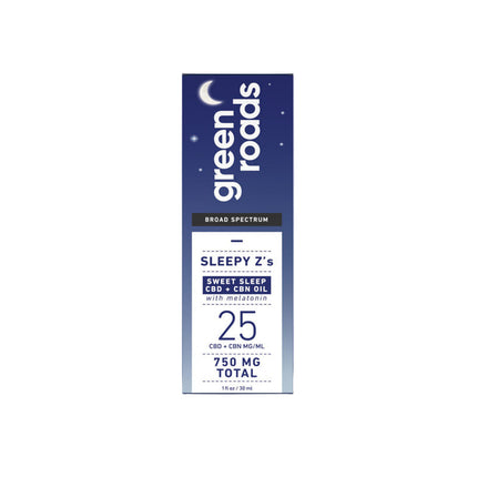 GREEN ROADS 750MG CBD +CBN SWEET SLEEP OIL (30ML/BOTTLE)
