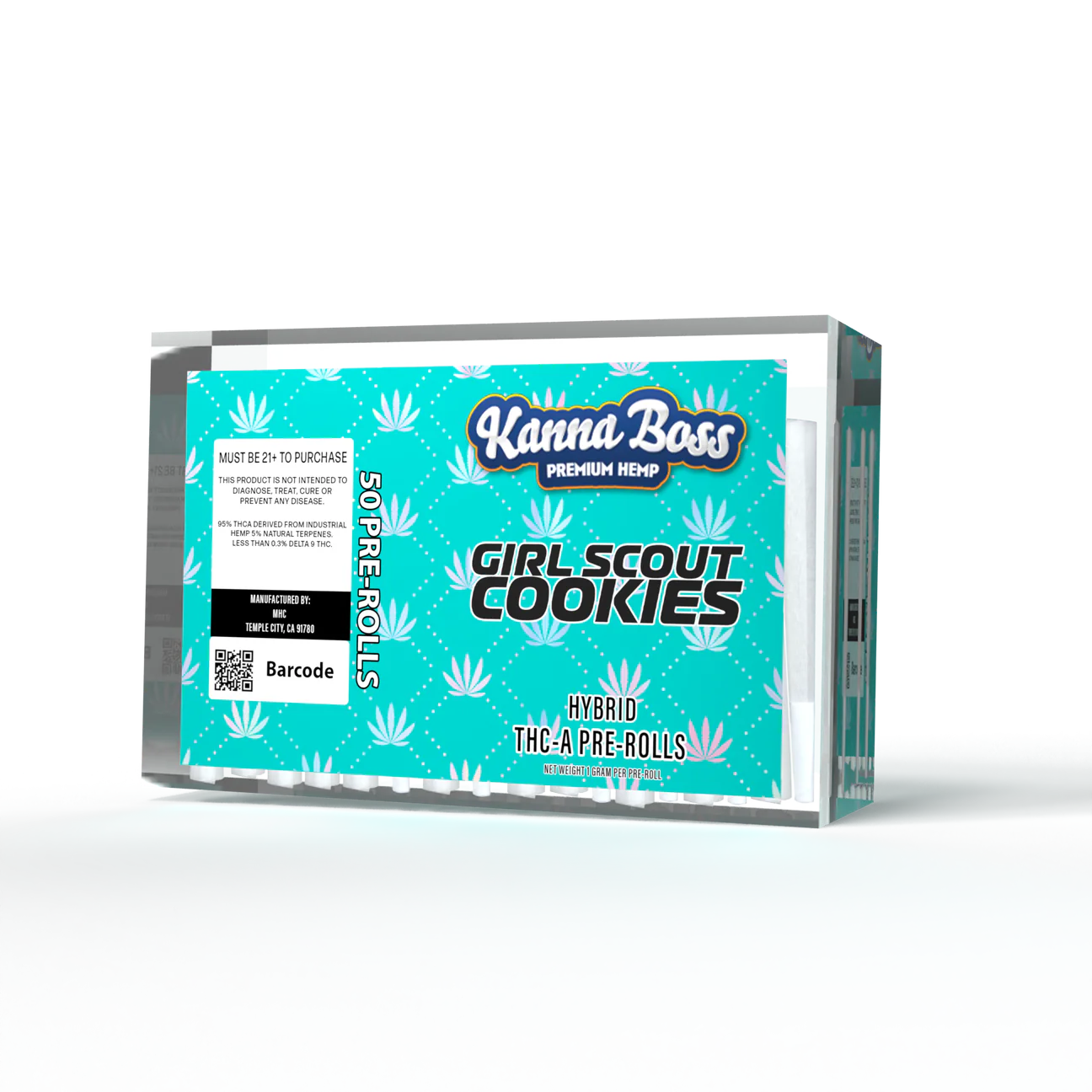 KANNA-BOSS 1 GRAM THC-A PRE-ROLL (50CT DISPLAY)