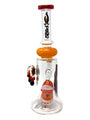 BIGO 12" BELL BOTTOM MONSTER EYE PERC & PENDANT WATER PIPE
