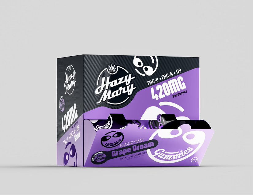 HAZY MARY THC-P + D9 BLEND GUMMIES 420MG PER GUMMY (2CT PER PACK | 20CT DISPLAY)
