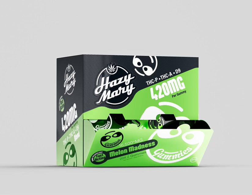 HAZY MARY THC-P + D9 BLEND GUMMIES 420MG PER GUMMY (2CT PER PACK | 20CT DISPLAY)