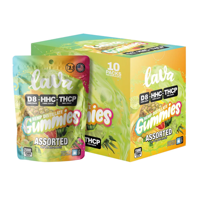 LAVA GUMMIES 250MG THC-P + HHC (10CT BAG)