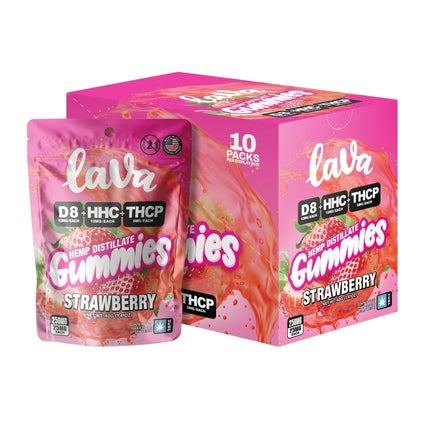 LAVA GUMMIES 250MG THC-P + HHC (10CT BAG)
