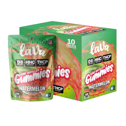 LAVA GUMMIES 250MG THC-P + HHC (10CT BAG)