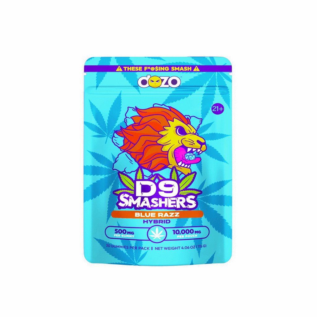 DOZO D9 SMASHERS 500MG/GUMMY 10,000MG PER POUCH