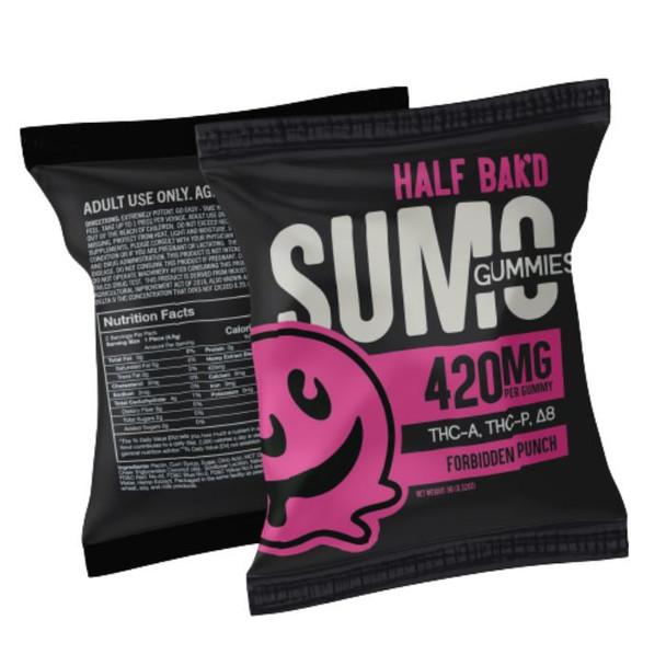 HALF BAK'D | THC-A | THC-P | D9 | 2CT/PACK 420MG/GUMMY (30 PACK DISPLAY) FORBIDDEN PUNCH 850049202237