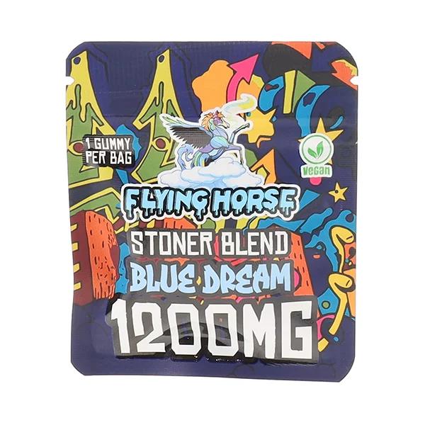 FLYING HORSE STONER BLEND INFUSED GUMMIES 1200MG/GUMMY (80CT JAR) BLUE DREAM 984344334369
