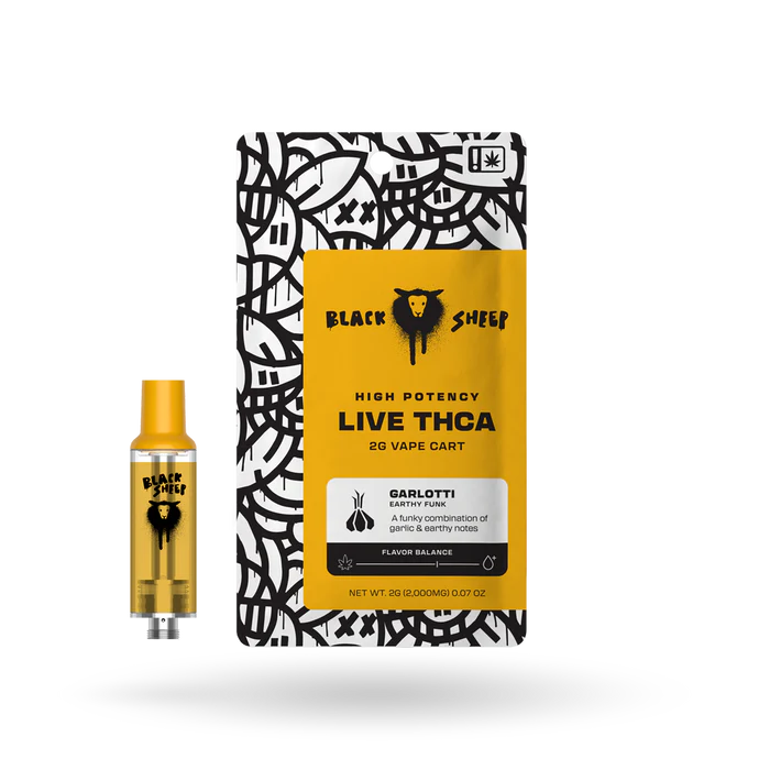 BLACK SHEEP HIGH POTENCY LIVE THCA 2G CART