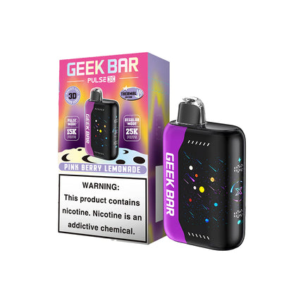 GEEK BAR PULSE X 25K PUFFS CURVED 3D SCREEN DISPOSABLE (5CT DISPLAY)