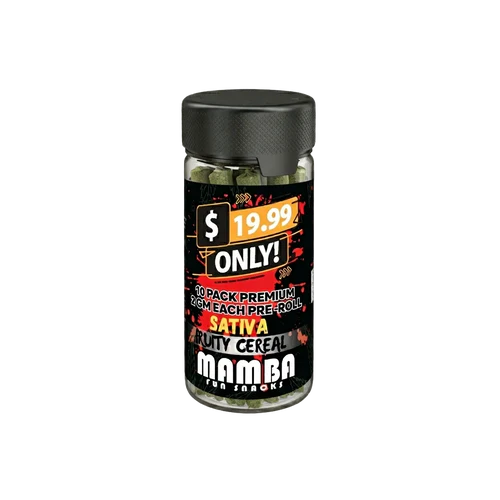 MAMBA 10 GRAM PRE ROLL JAR (10CT JAR)