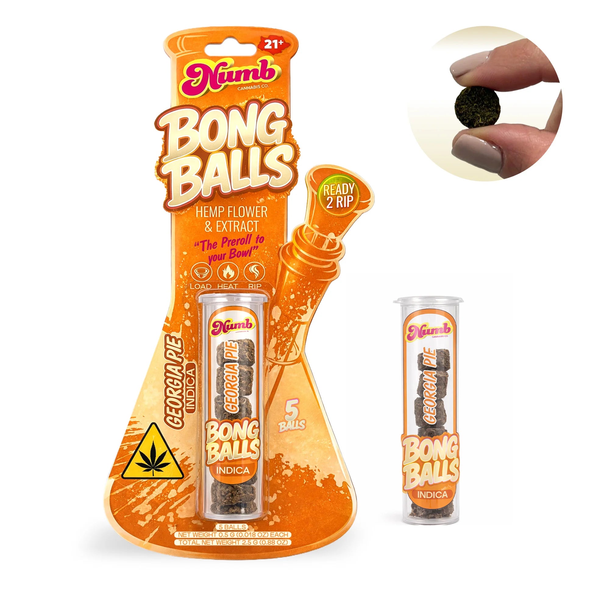 NUMB D8 2 GRAM BONG BALL (5CT PACK)