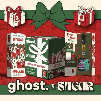 GHOST X SUGAR LIMITED HOLIDAY RELEASE 1 THC-A DAB & 1 HIGH POTENCY 0.5G CART
