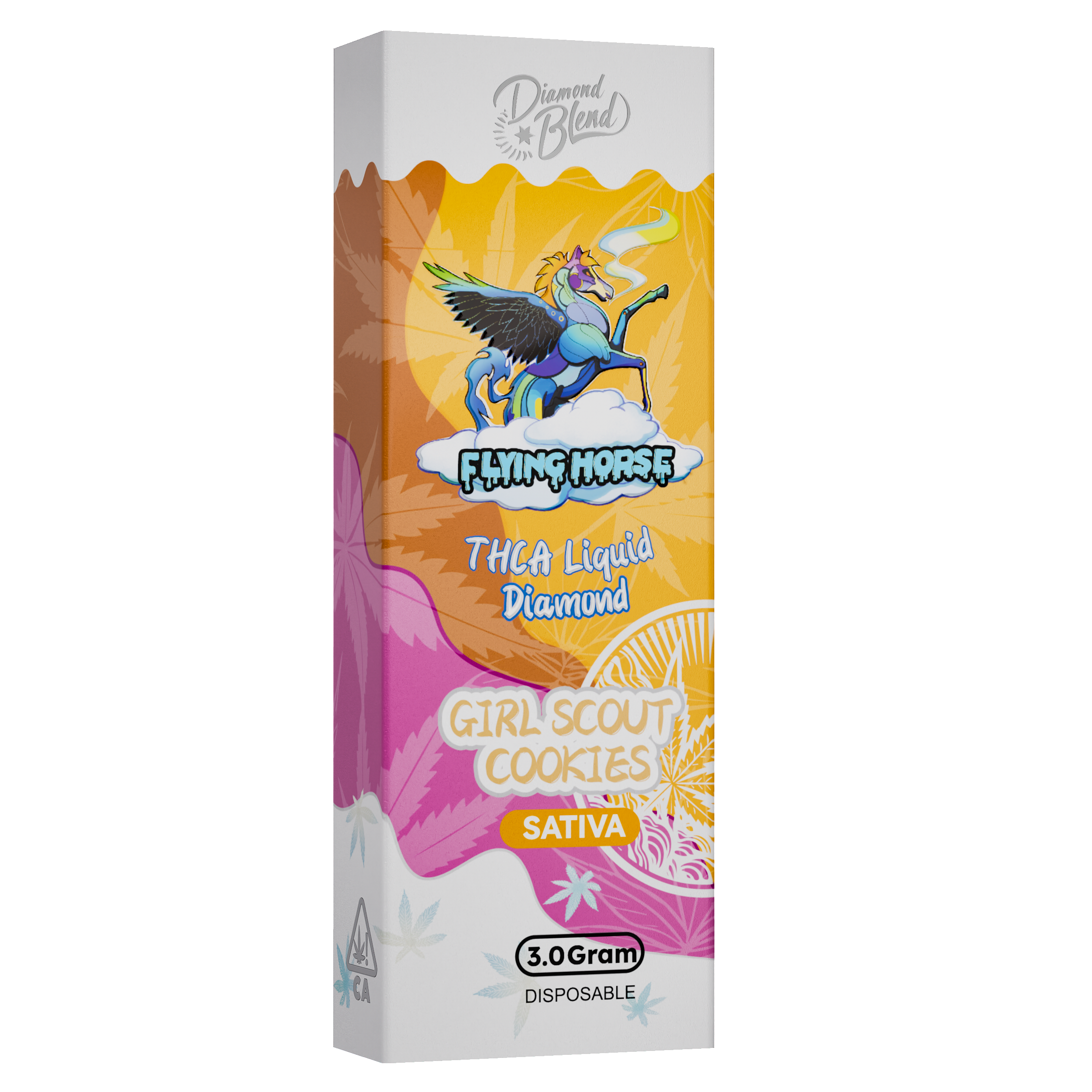 FLYING HORSE DIAMOND BLEND THCA LIQUID DIAMOND 3 GRAM DISPOSABLE