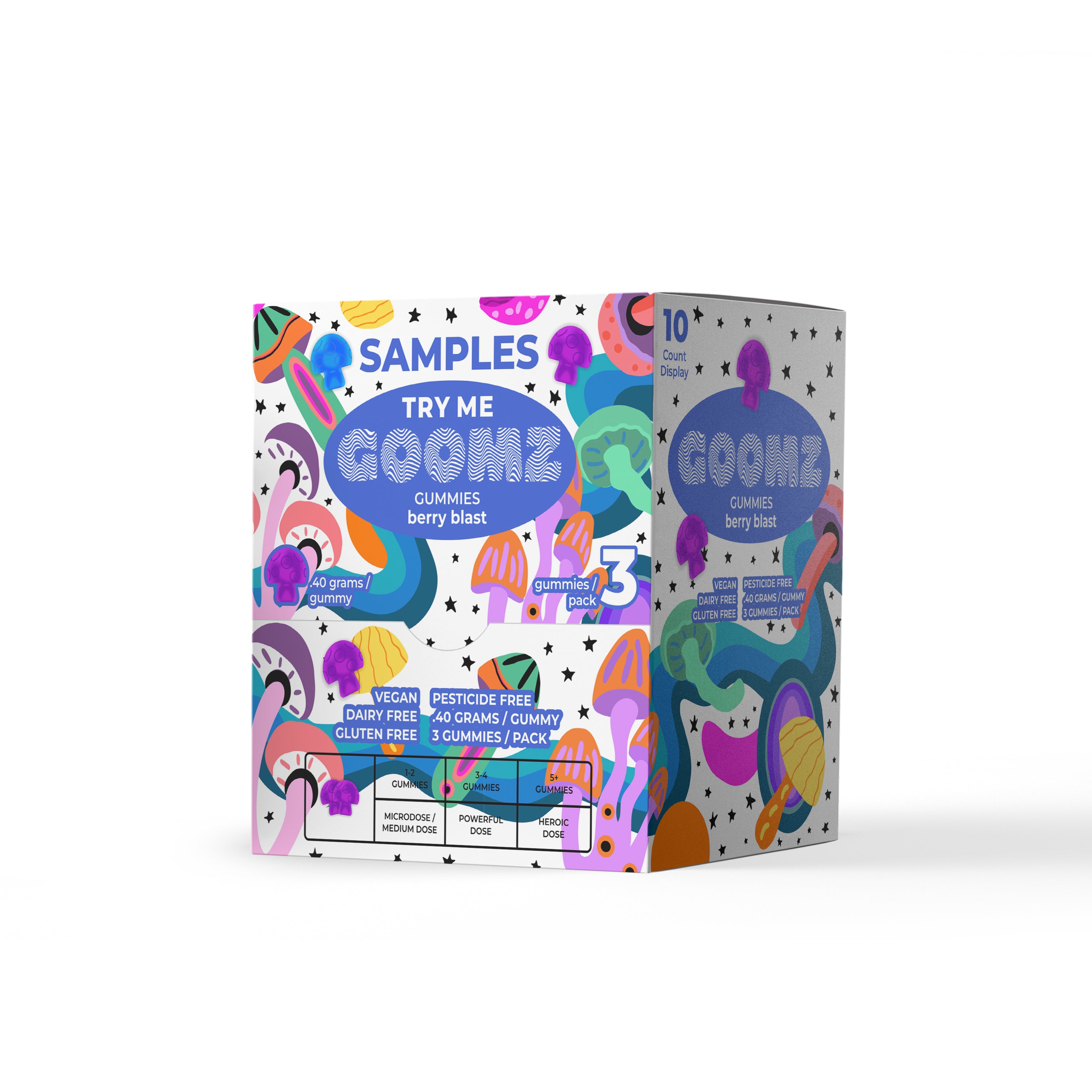 GOOMZ MUSHROOM GUMMIES (3PC/PACK) 20 PACK DISPLAY