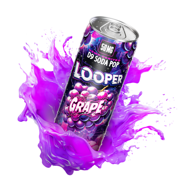 LOOPER HEMP DERIVED D9 50MG SODA POP (4CT / PACK)